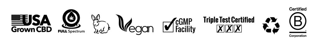 Full Spectrum CBD | Certided Cruelty-Free | Vegan | Certified B Corp | cGMP Facility | Third-Party Testing