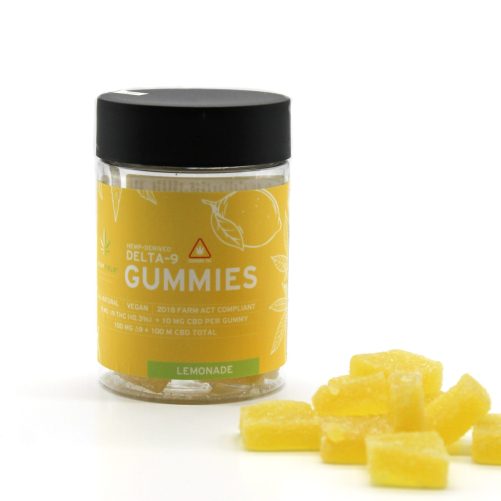 Vegan, Natural, Hemp-derived D9 THC Gummies | Hempfield Botanicals | Lemonade THC Gummies
