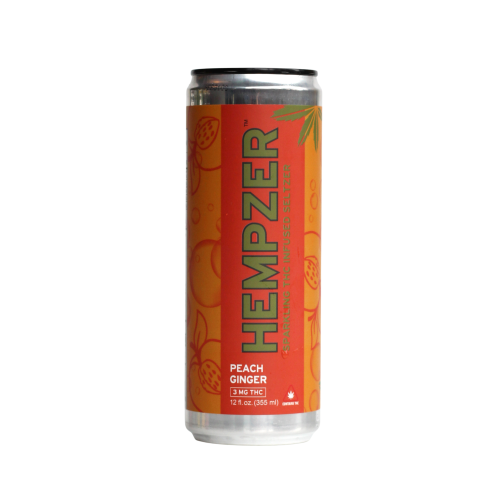 Hempzer THC Seltzer | Peach Ginger Seltzer | Hempfield Botanicals | Hempfield Apothetique | Lancaster PA