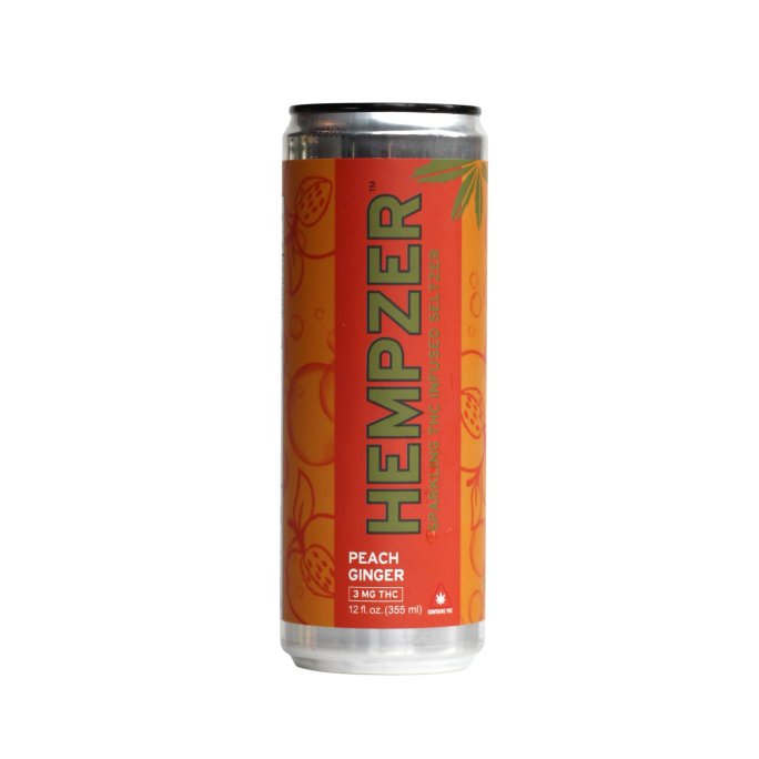 Hempzer THC Seltzer | Peach Ginger Seltzer | Hempfield Botanicals | Hempfield Apothetique | Lancaster PA
