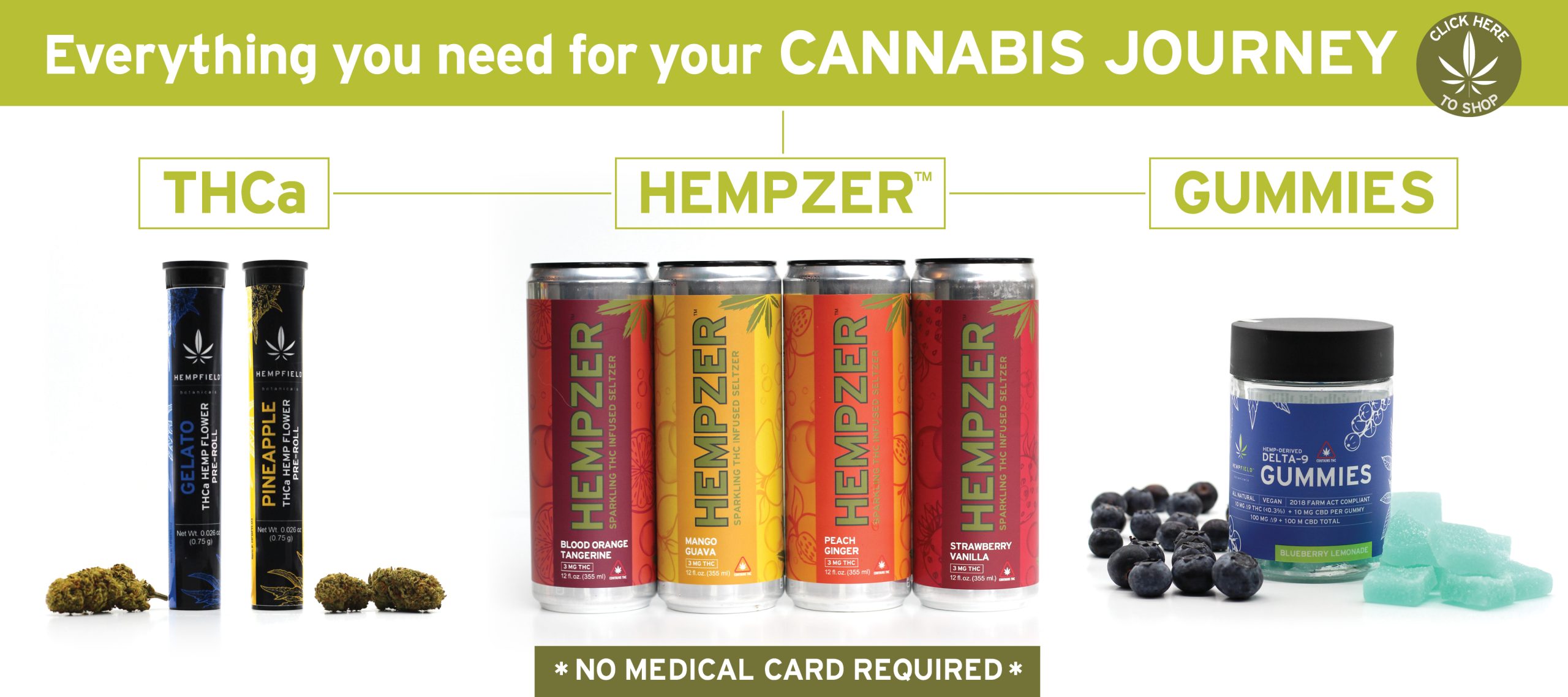 THCa Flower | THC Seltzers | THC Beverages | THC Drinks | THC Gummies | Lancaster, PA | Hempfield Botanicals